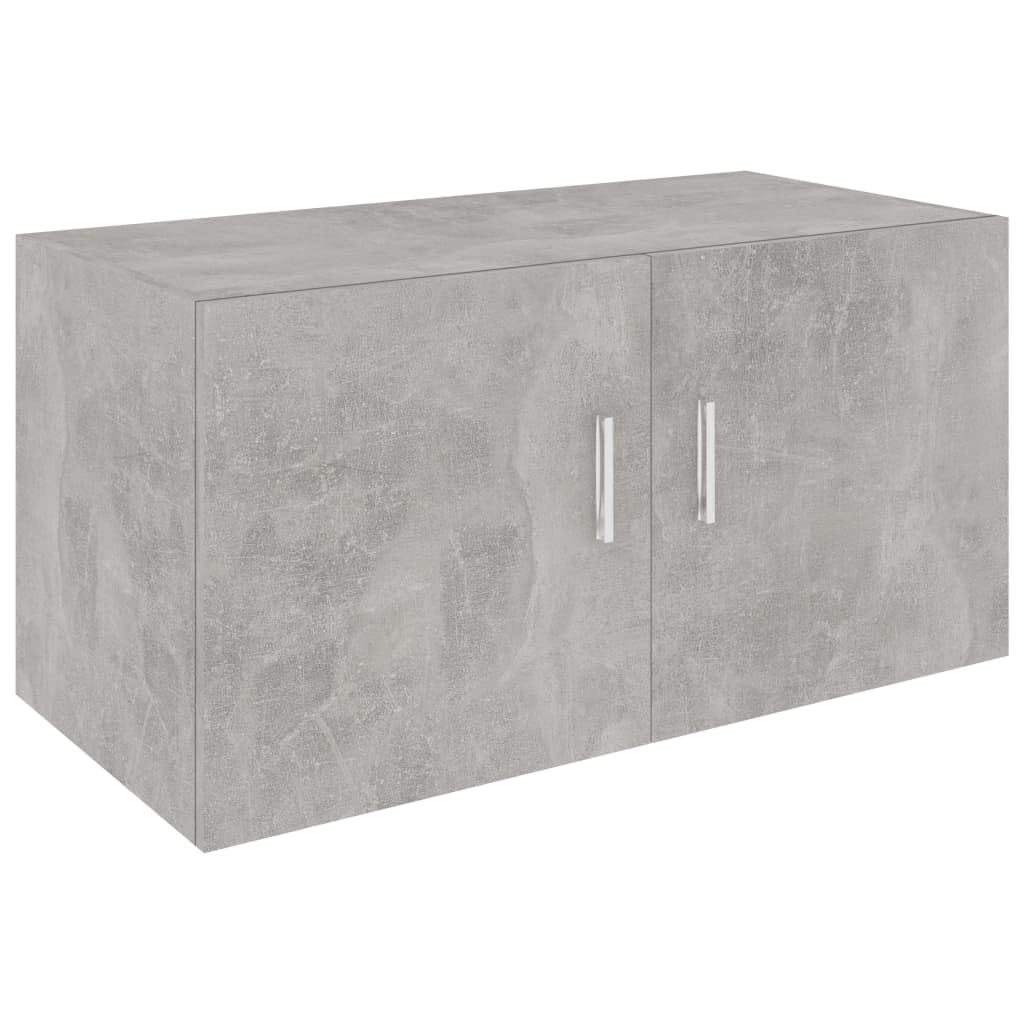 Solivagant Wandschrank Betongrau 80 x 39 x 40 cm Holzwerkstoff, Möbel,Regalsysteme,Wandregale, 16.8 kg-802799