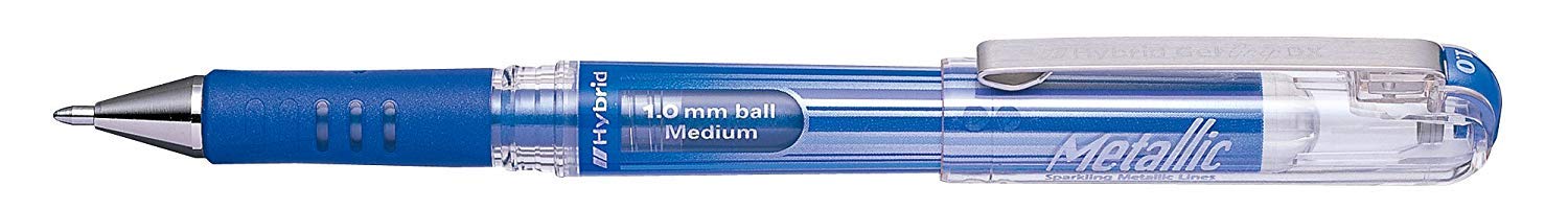 Pentel 1.0 mm - Yedekli Jel Roller - Dolmakalem Gövde MTLK MAVİ