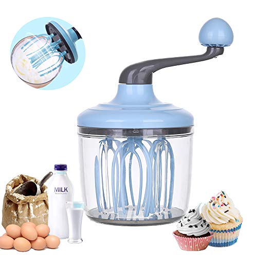 HARVESTFLY Whisk Egg Beater, Wisk Manual Whisk Balloon Whisk Set, Milk Blender, Kitchen Utensils for Blending, Whisking, Beating