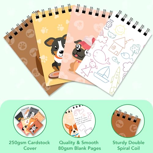 Petit carnet de notes à spirale Decorably pour occuper les enfants sans écrans