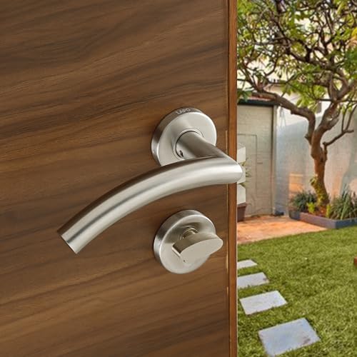 Image of LAPO Mortise Door Lock for Home Main Door & Bedroom with Handle | 50x85mm Body | Heavy-Duty 70mm Cylinder | 3 Brass Keys | Left-Right Fit 30-50mm Door Home Office Hotel| Matt Finish | CMH-5T