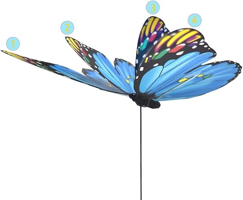 Miniatura 2 de FENELY Mariposa Jardín Estacas Decoraciones Al Aire Libre 3D Mariposas Césped Decorativo Patio Decoración Accesorios Adornos PVC Jardinería Arte