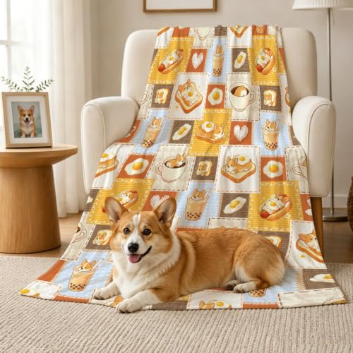 Corgi Blanket Gifts for Corgi Lovers,Adorable Puppy Throw for women - image 1