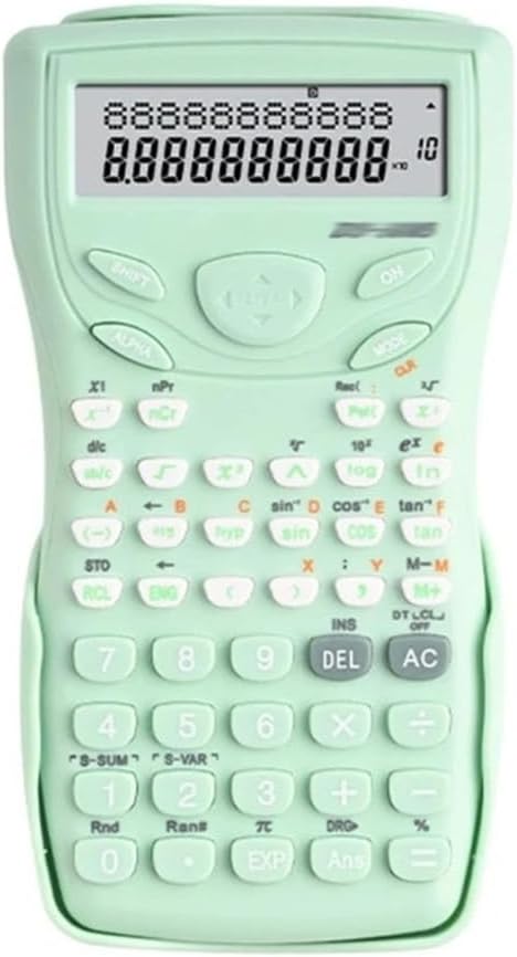 HBJWOV Portable Science Calculator 12-bit Widescreen Multifunction Test Tool Student Function Calculator