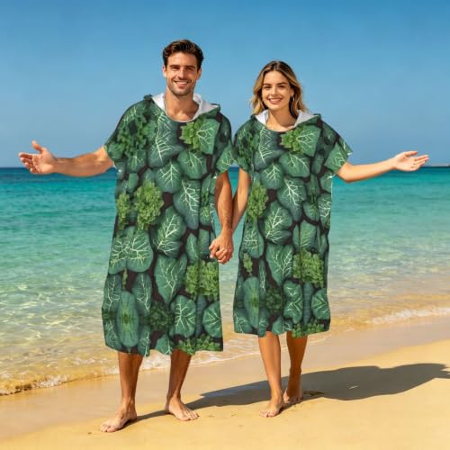 Serviette de bain légère type poncho à capuche pour se changer sur la plage