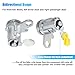 X AUTOHAUX 1 Pair Door Lock Cylinder Set Kit with 2 Keys for Toyota Tacoma 1995-2004 DL-107 DL108R Front Driver and Passenger Side Door Lock Set Tumbler with Key 6905135070 6905235070 LH RH