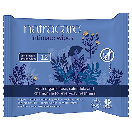 Natracare Organic Cotton Intimate Wipes x 12-4 Pack