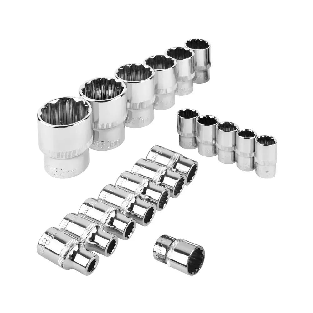 1/2 "napęd 12-punktowy krótki bit nasadowy 8-32mm klucz grzechotkowy zestaw zębów do samochodów naprawa Zestaw przedłużek(27mm 1Pcs)