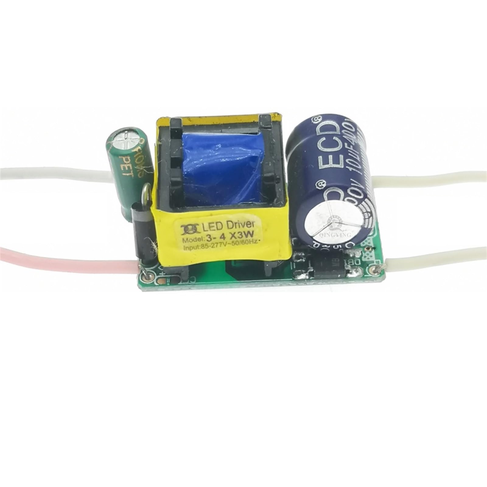 FCARUMIQP 1PCS LED Driver 600mA Constant Current High PF 3W 10W 20W 30W 40W 50W 60W 1-2x3w 3-10x3w 10-18x3w 18-30x3w Lamp(N-3-4x3W-DC9-14V)