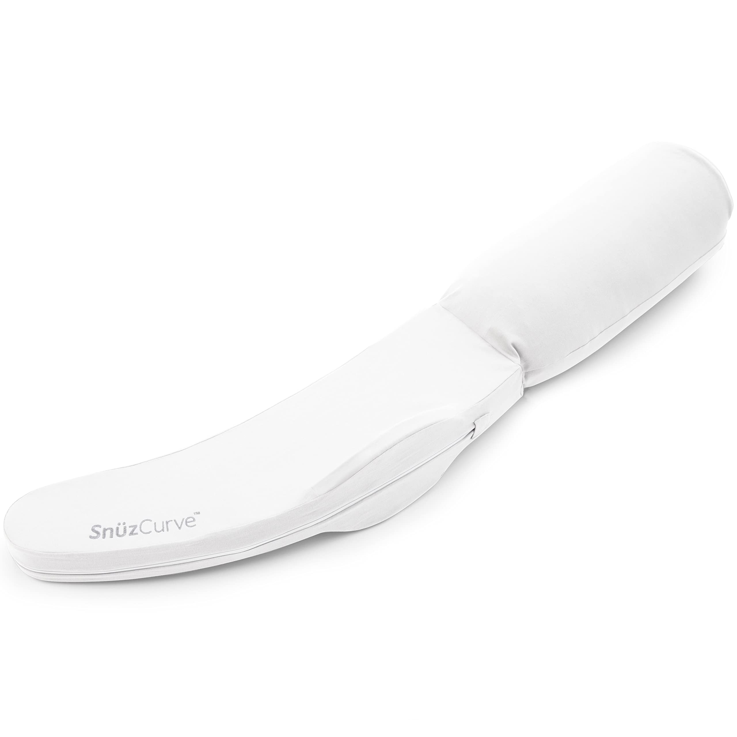 Sponsored Ad – Snuz SnuzCurve Pregnancy Pillow - White | Healthcare Developed | Comes with KneeBlade | Size: 135cm x 30cm x 25cm
