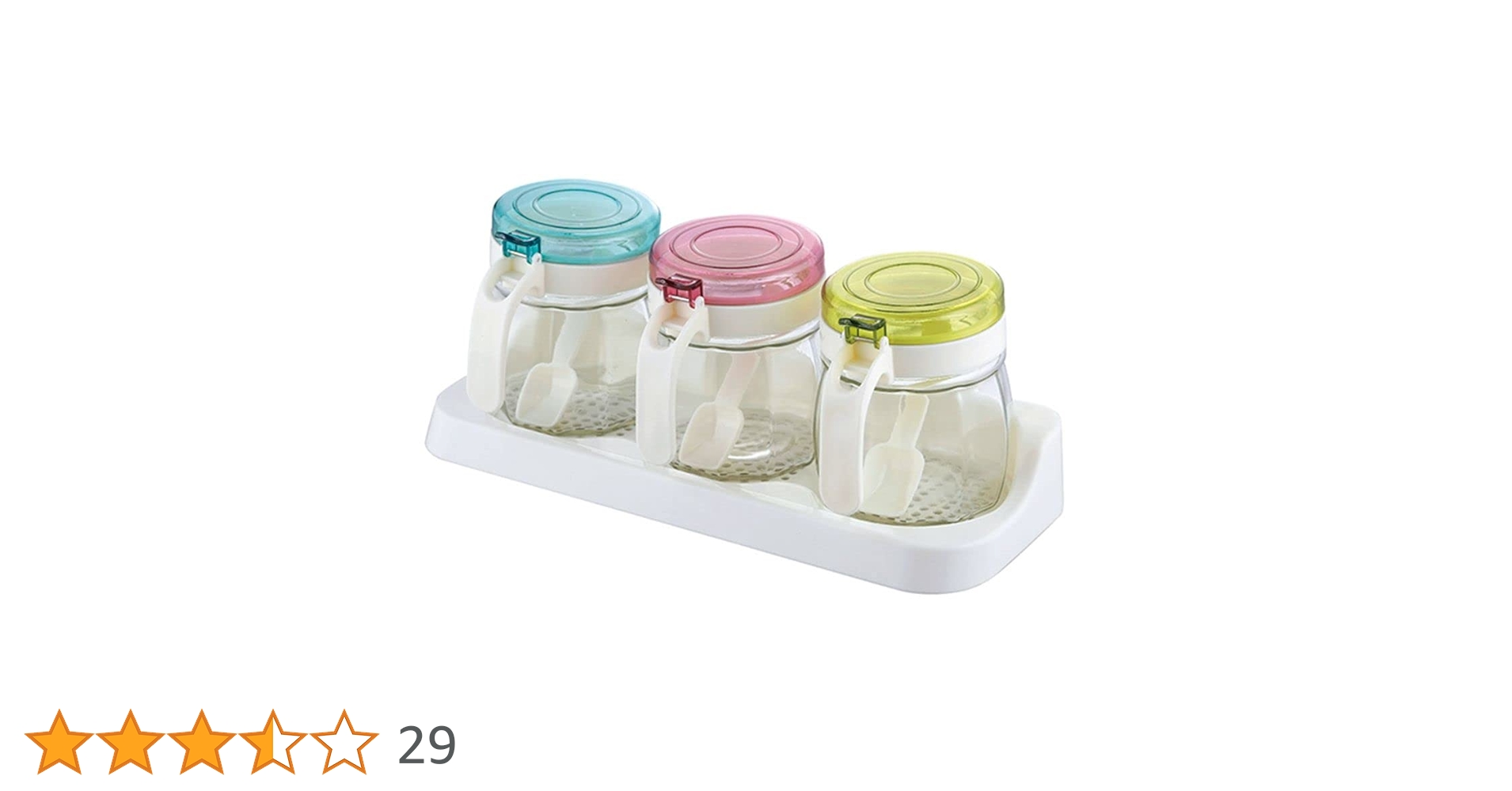 ガラス製　カラフル調味料カップ3P 商品紹介｜ガラス製 カラフル調味料カップ 3P（スプーン付き
