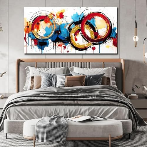Peinture murale toile impression images d'art colorées grand format