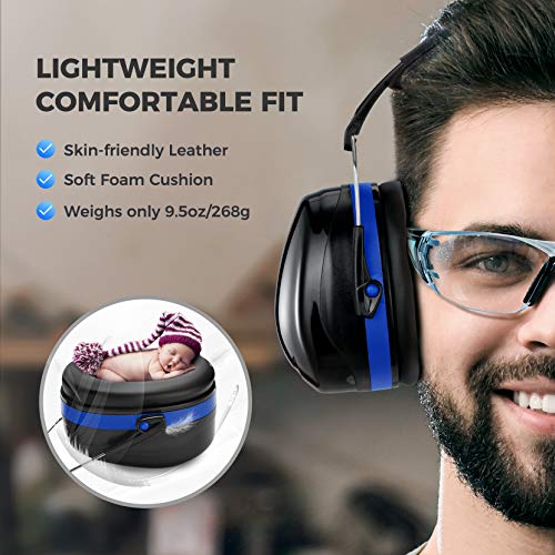 CGZZ Safety Earmuffs, Blue+Black, One Size - Image 4