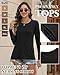 Sweetyweee Women's Maternity Nursing Shirt, Cotton Knit Long Sleeve Breastfeeding Top with Hidden Zipper Pregnancy Clothes(Black,X-Large)