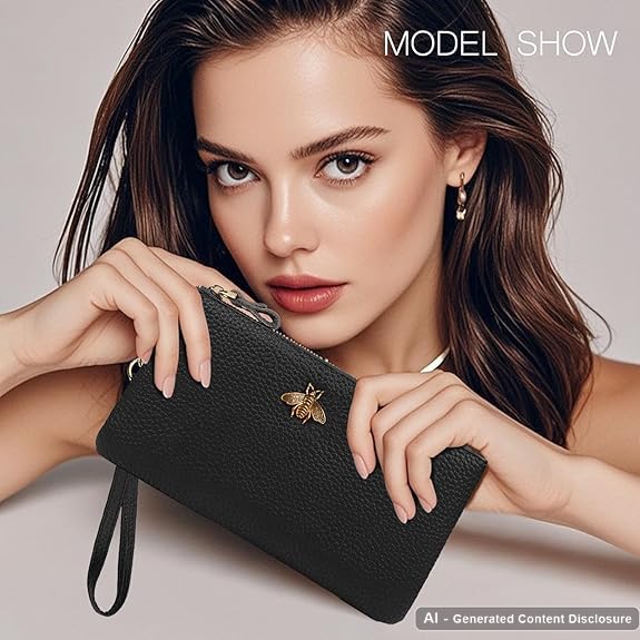 Image of imeetu Wristlet Wallets for Women, Wristlet Clutch Purse, Phone Wallet
