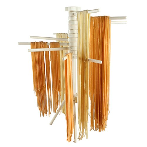 AB Crew 173 Household ABS Stand Noodle Hanging Pasta Drying Rack Tree Holder Storage with 11 Bars Handles