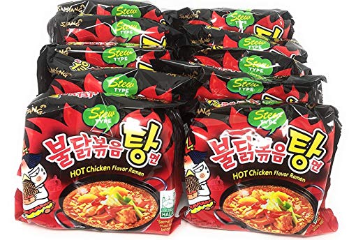 Fusion Select Samyang Bulldark Spicy Fried Chicken Roasted Ramen Noodles Stew Type (10 Packs)