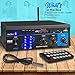 Pyle Bluetooth Home Audio Power Amplifier System - 2X75W Mini Dual Channel Sound Stereo Receiver Box w/ LED - For Amplified Speakers, CD Player, Theater via 3.5mm RCA - For Studio - Pyle PCA3