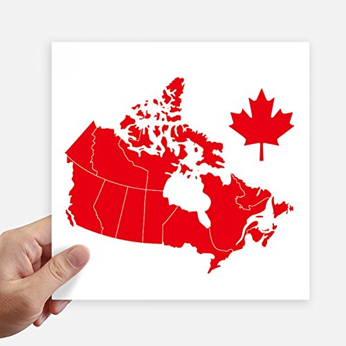 Autocollant Canada feuille d'érable pour valise et ordinateur