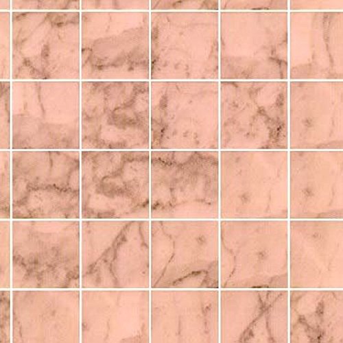 Melody JaneDolls House Miniature Bathroom Kitchen Flooring Pink Marble Tile