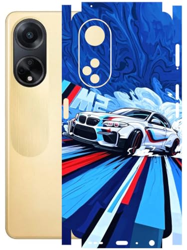 Image of AtOdds - Full Body Back Screen Guard Protector Film - Lamination Wrap Skin Sticker Compatible with Oppo F23 (5G) | Scratchproof Matte Finish (BWM)