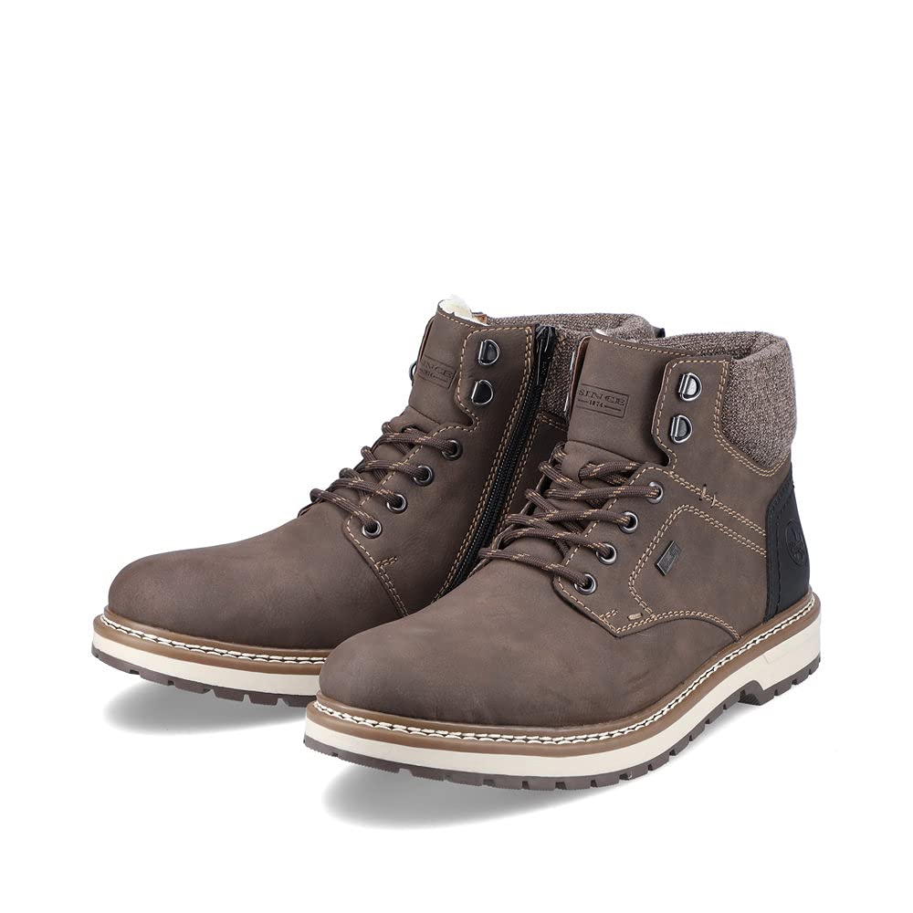 Rieker Herren Schnürstiefeletten F3812, Männer Stiefeletten, wasserabweisend, riekerTEX