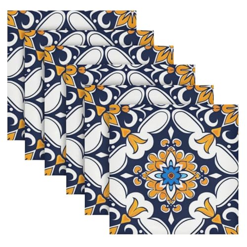 Servilletas de Tela Multicolor 20x20 pulgadas Pack x6 miniatura 2