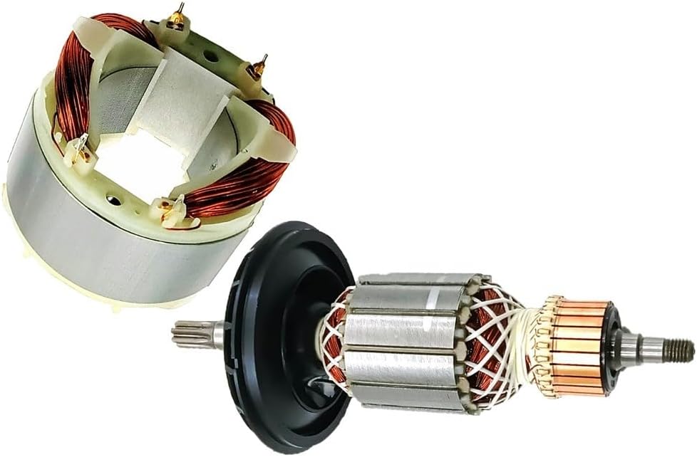 Armature and Field Coil Set for Bosch RH540 RH540S Power Tool Replacement Parts 1619P10864 1619P08324 Motor Components Metal Construction