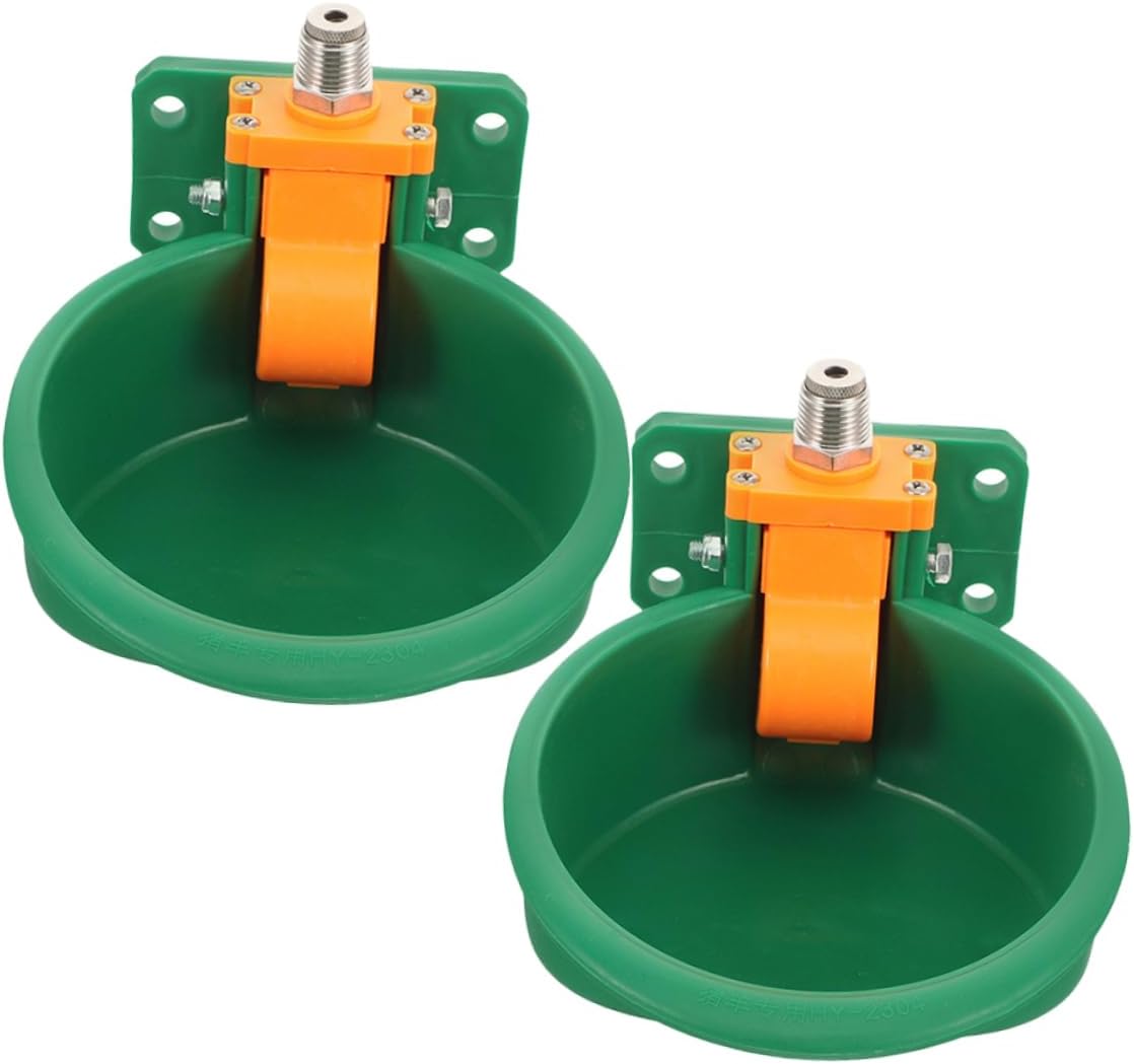 2pcs Automatic Plastic Drinking Bowl for Sheep Goat and Cattle Livestock Water Dispenser Float Valve for Farm Use
