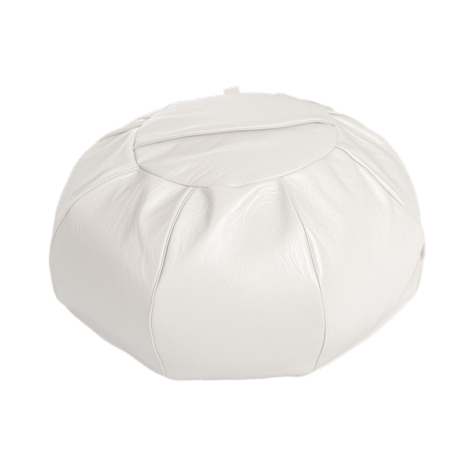 Enakshi® Unstuffed Pouf Cover 65x35cm Storage Ottoman for Living Room Bedroom Balcony Beige|Home & Garden | Furniture | Ottomans, Footstools & Poufs-image-33