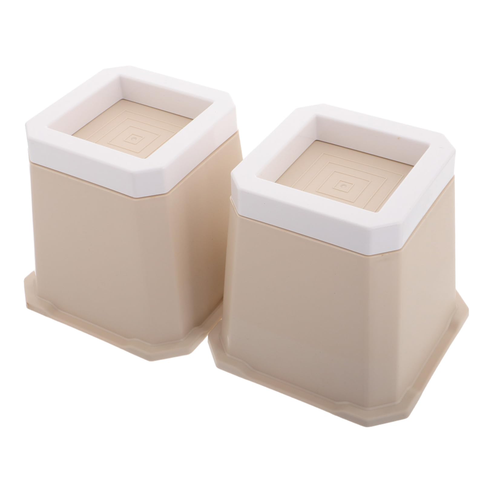 KALLORY 2pcs Non-Slip Chair Pads Anti-Skid Furniture Risers for Noise Reduction Height Versatile Fit for Sofa Bed and Table Legs Durable and Sturdy Design