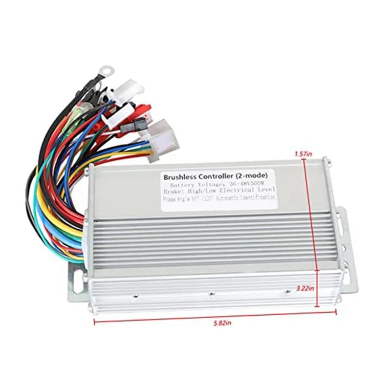 Centralina Bici Elettrica 36-48V 500W Brushless DC Motor Speed ​​Control Box Bici Elettrica Scooter Controller Monopattino Elettrico