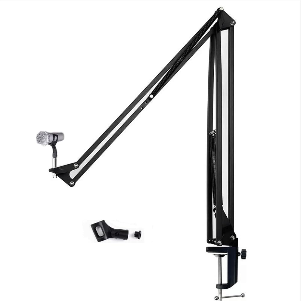 Support De Bras De Microphone, Support De Micro De Bureau À Bras De Flèche Rotatif, Bras Articulé De Microphone, Bras De Suspension De Microphone For Les Jeux En Studio D'enregistrement En Streaming