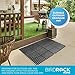 BIRDROCK HOME 4 pc Indoor Outdoor Drainage Utility Mat - Non Slip Rubber Floor Mat for Kitchen, Pool, Restaurant, Industrial, Patio, Bartending,Flooring, Interlocking Tiles, Durable - 20 x 24 - Black
