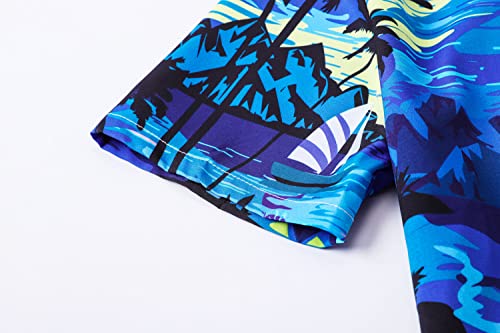 Image of SANGTREE Family Matching Hawaiian Outfits , Casual Beach Travel Clothes ,Vacation Clothing Set for Women & Men & Girls & Boys