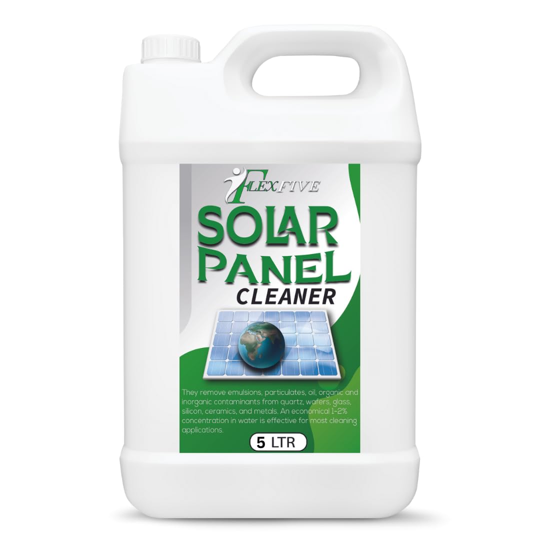 FLEXFIVE Heavy Duty Solar Panel Cleaner Remove Stains of Iron, Metal, Aluminum Dust and Rust Particles from Solar Panel (5liter) (B0D7QB5W41) Amazon Price History, Amazon Price Tracker