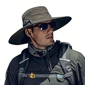 Wide Brim Sun Hats with Waterproof Breathable for Fishing, Hiking, Camping,for Men Women Kids