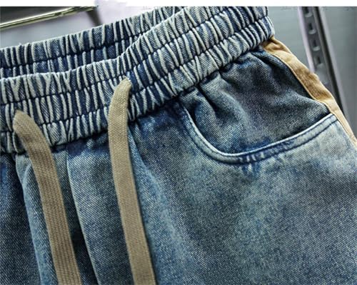 Men's Casual Cargo Pants Hiking Pants Workout Joggers Sweatpants Drop Crotch Denim Jean4