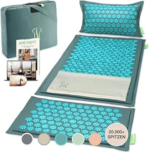 Backlaxx RAB0013 Akupressurmatte XL mit Kissen