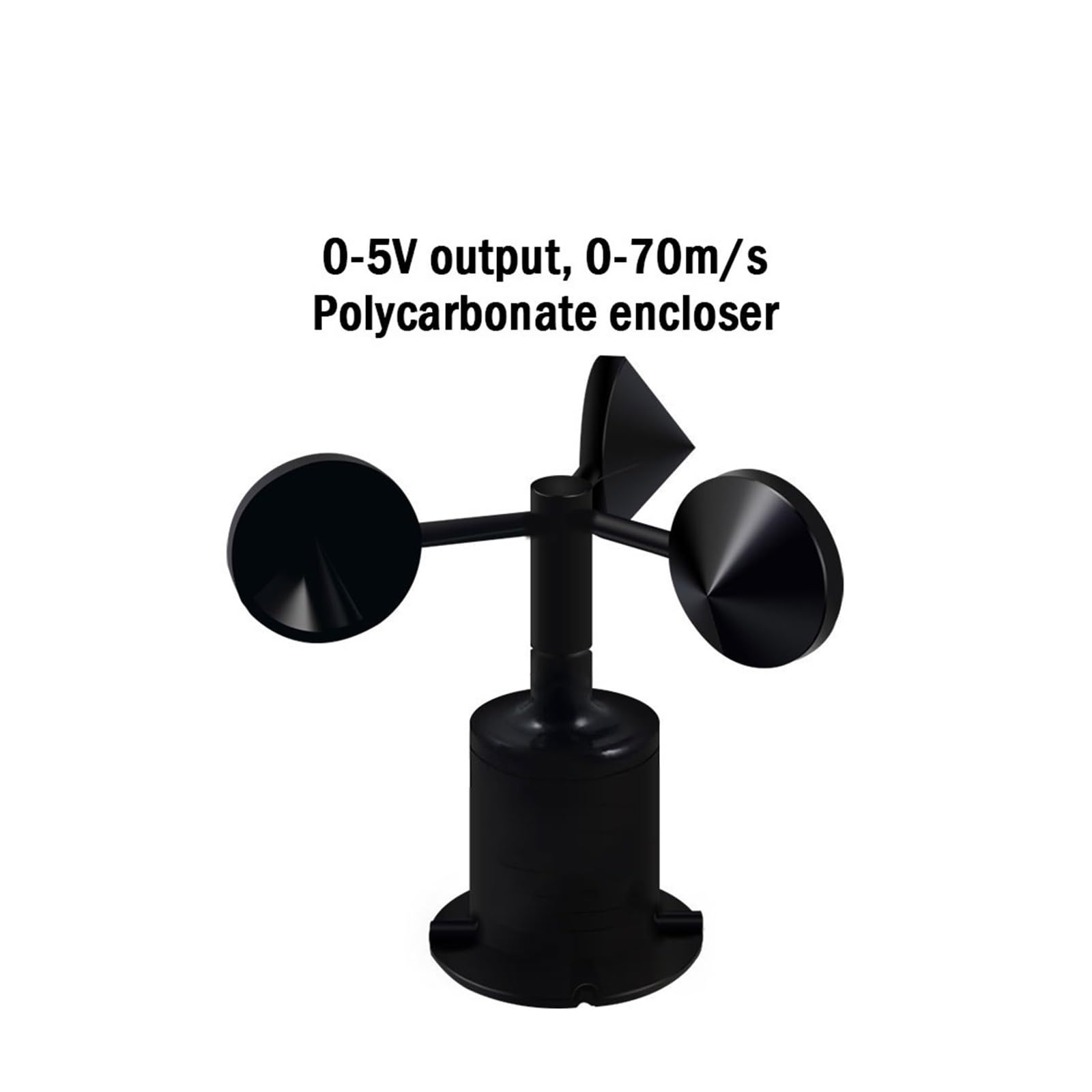 0-70m/s Polycarbonate Body Wind Speed Sensor 4-20MA 0-5V 0-10V RS485 Output Wind Speed Transmitter Anemometer(CWT-SWS-C-V5)