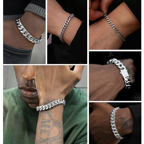 Pulsera Cuban Link para Hombre en Acero Inoxidable 316L miniatura 2