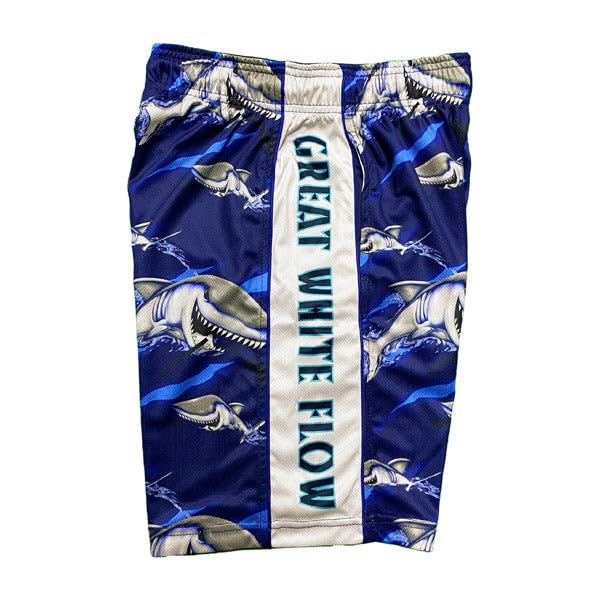 Flow Society Great White Flow Attack Boys Shorts - LAX - Athletic - Basketball - Baseball - Hockey - Football - Lacrosse2