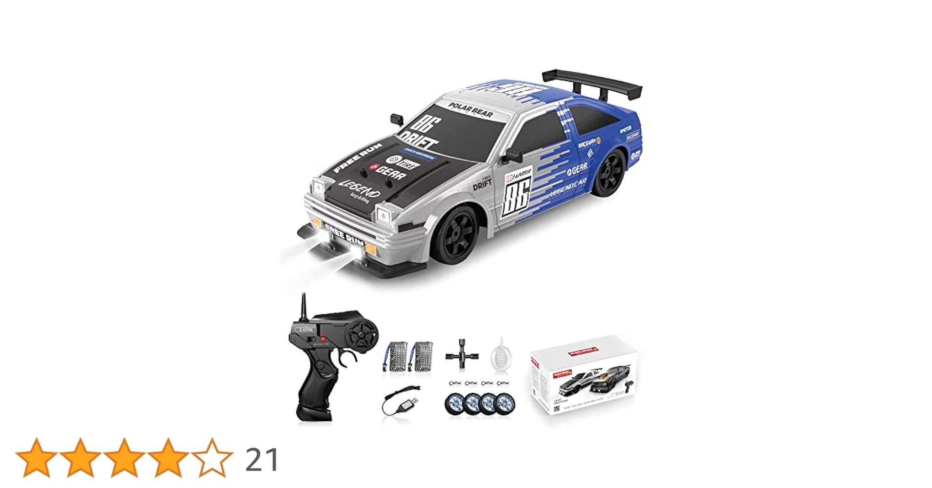 Amazon.co.jp: Sakeye RCドリフトカー 2.4GHz 1:16スケール 4WD