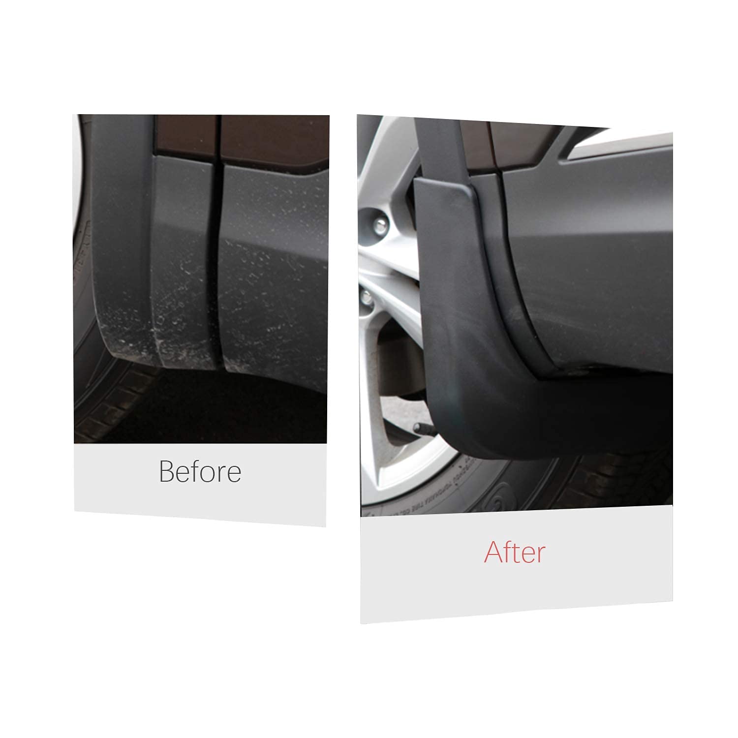 Muzhen Store Spatlappen compatibel met Hyundai compatibel met KONA 2024 hybride spatborden spatlappen spatborden for achterwielen spatbord auto- accessoires 4 stuks