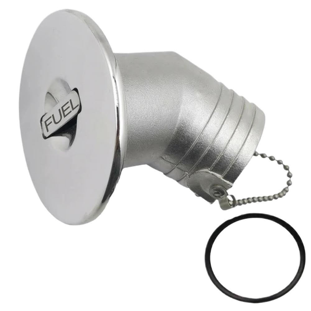 2-calowy korek wlewu do łodzi, kątowy, szyjka, gaz, paliwo, woda, DEO SS316, klapka, bezkluczykowy, jacht, kamper(51MM FUEL)