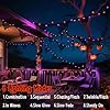 cshare Halloween Lights Battery Operated or USB, Creepy Cloth String Lights with Timer Waterproof 9.8ft 30LED Orange and Purple String Lights Halloween Decortions for Fireplace Window Door Mirror #4
