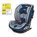 Foppapedretti Isoplus Seggiolino Auto Isofix e Dualfix Gruppo 1/2/3, 9-36 kg, per Bambini da 9 Mesi Fino a 12 Anni, Blu (Sky)