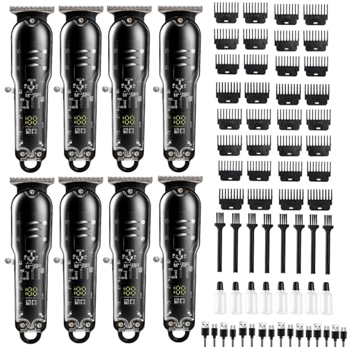 Tondeuses à cheveux sans fil pour homme avec écran LED (Lot de 8)