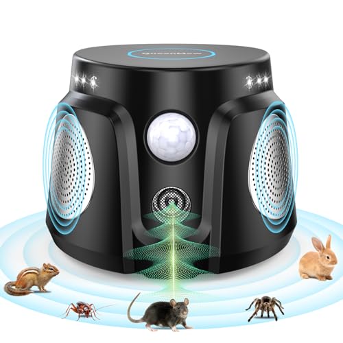 Repelente Ultrasónico de Plagas,360° Ultrasónico para Ratas,Antimosquitos Electrónico y Ahuyentador de Roedores,Repelente ultrasónico para Ratones Cucarachas antiplagas,Anti Mosquitos,Ratones,Roedores