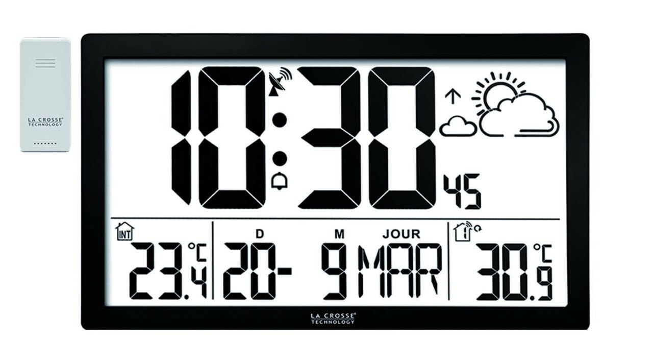 La Crosse Technology Orologio da parete radiocontrollato schermo gigante